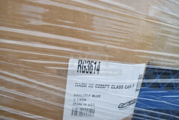 PALLET LOT of 14 BRAND NEW! Boxes of Carlisle RG3614 Blue Poly Dish Racks. 14 Times Your Bid! - Image 9 of 10