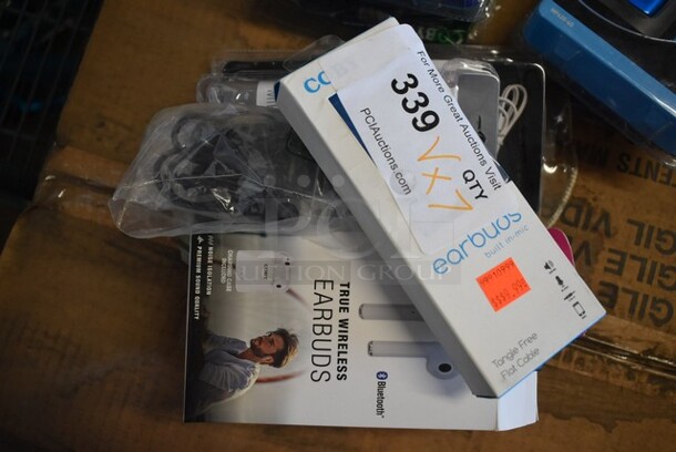 7 BRAND NEW! Various Earbuds. 7 Times Your Bid!  - Image 3 of 3