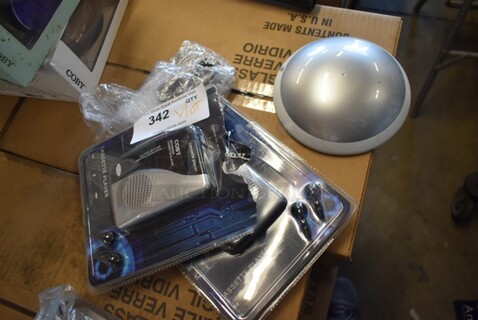 ALL ONE MONEY! Lot of BRAND NEW! Items Including 2 Coby Recorder Cassette Player 