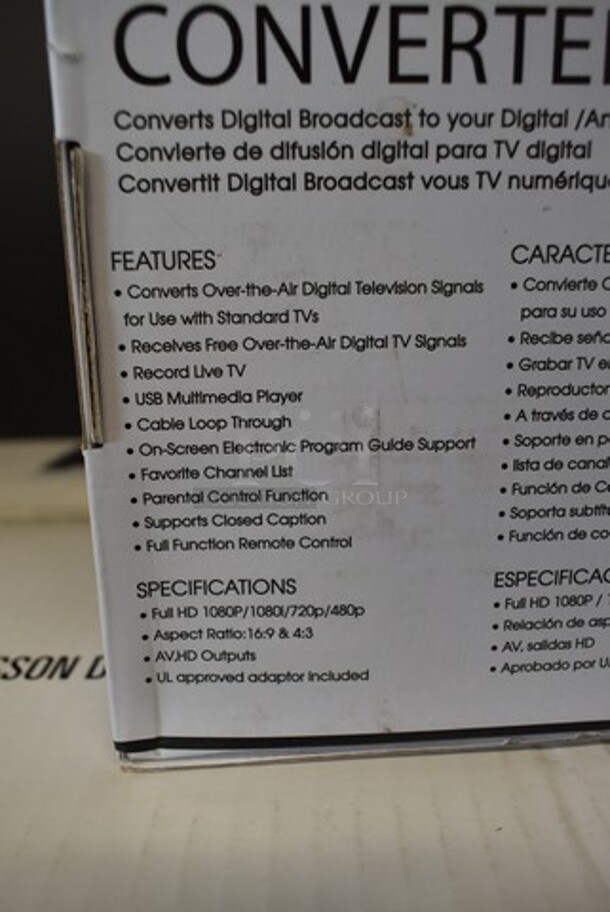 6 BRAND NEW! Coby CSTB-600 Digital TV Converter. 6 Times Your Bid!  - Image 3 of 4