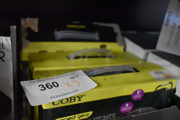 3 BRAND NEW! Coby Rugged Gear Bluetooth Speaker. 3 Times Your Bid!  - Image 2 of 4