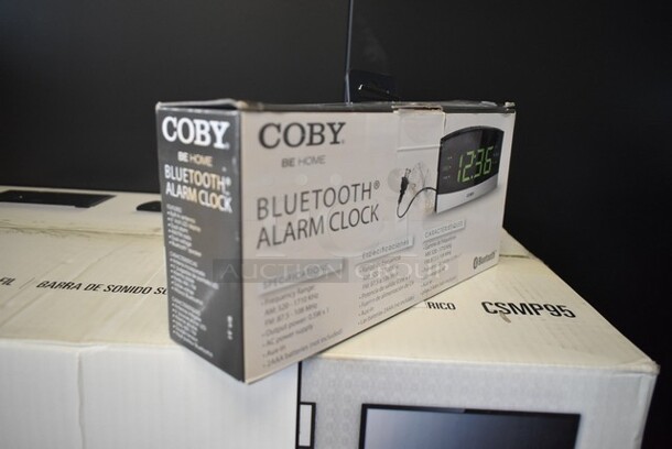 3 BRAND NEW! Coby CRABT-104 Bluetooth Alarm Clock. 3 Times Your Bid!  - Image 4 of 6
