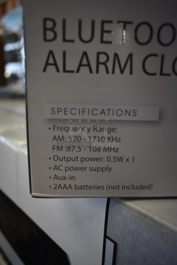 3 BRAND NEW! Coby CRABT-104 Bluetooth Alarm Clock. 3 Times Your Bid!  - Image 5 of 6