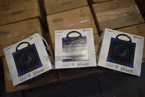 3 BRAND NEW! Coby Light Up Bluetooth Speaker. 3 Times Your Bid!  - Image 2 of 2
