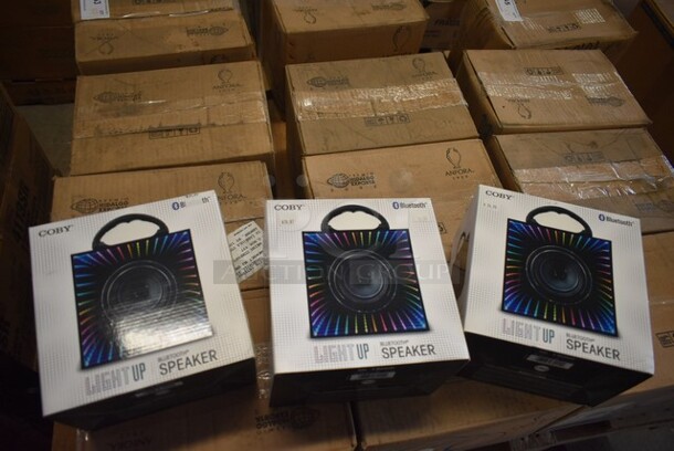 3 BRAND NEW! Coby Light Up Bluetooth Speaker. 3 Times Your Bid!  - Image 2 of 2