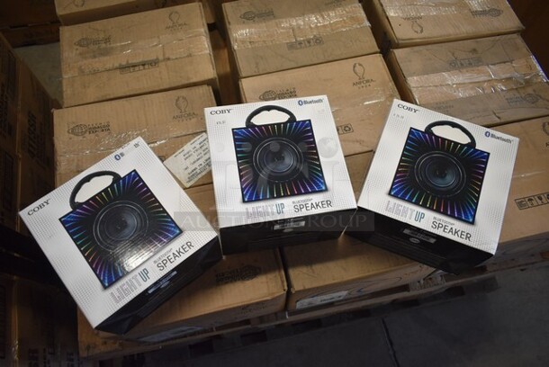 3 BRAND NEW! Coby Light Up Bluetooth Speaker. 3 Times Your Bid!  - Image 2 of 3