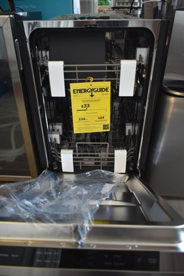BRAND NEW SCRATCH AND DENT! Honeywell HDS18SS 18" Dishwasher with 8 Place settings, 6 Washing Programs. 120 Volts, 1 Phase. - Image 3 of 5