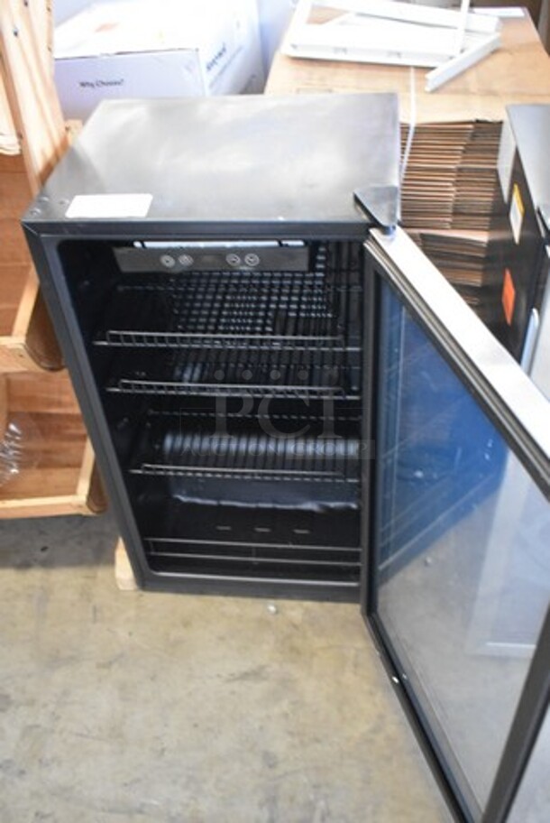 Honeywell H115BCS Beverage Refrigerator and Cooler, 115 Can Mini Fridge with Glass Door for Soda Beer or Wine for Office or Bar with Adjustable Removable Shelving. 115 Volts, 1 Phase. Tested and Working! - Image 4 of 6