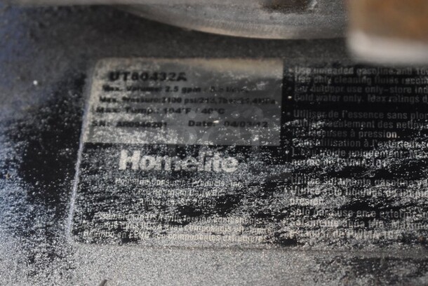 Homelite UT60432A Pressure Washer.  - Image 3 of 4