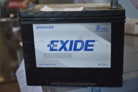 Exide Sprinter Battery. 
