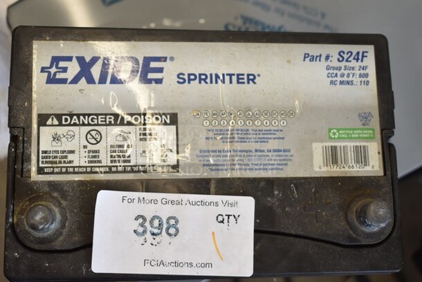 Exide Sprinter Battery.  - Image 2 of 4