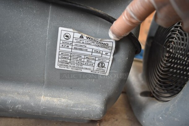 AP110004 Floor Style Air Mover w/ Handle. 115 Volts, 1 Phase. Tested and Working! - Image 3 of 4