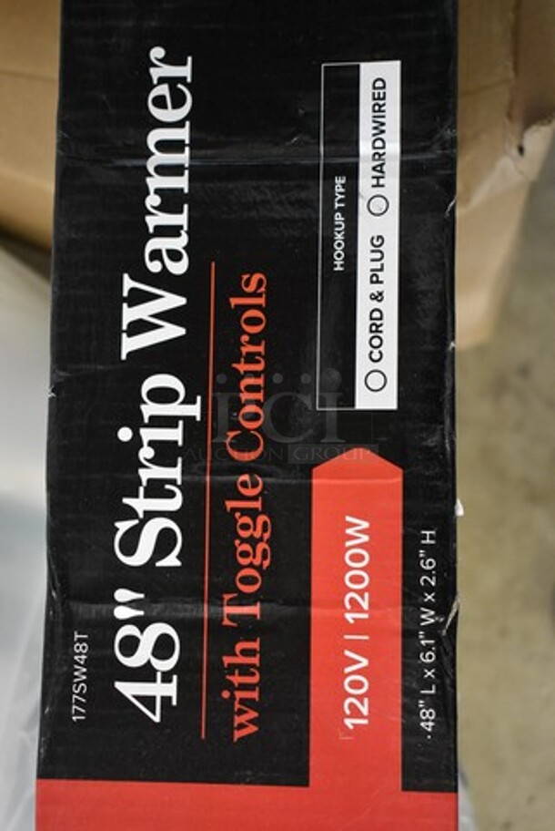 BRAND NEW! Avantco 177SW48T 48" High Wattage Strip Warmer with On/Off Toggle Controls. 120 Volts, 1 Phase.  - Image 4 of 5