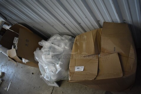 ALL ONE MONEY! Lot of 3 Boxes of BRAND NEW! Items Including Napkins, Noble Gloves, Styrofoam Cups