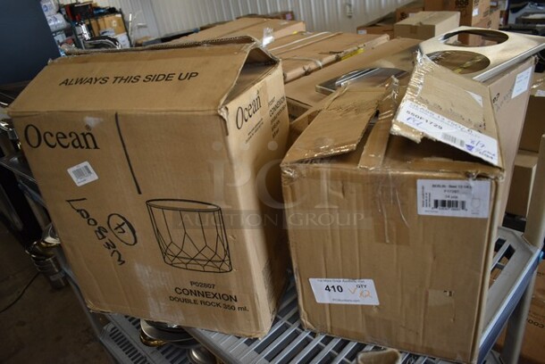 2 BRAND NEW! Items Including Box of 24 Stolzle F1729T Berlin Beer 13-1/4 oz and Ocean P02807 11.75 oz. Rocks / Double Old Fashioned Glass. 2 Times Your Bid!  - Image 2 of 6