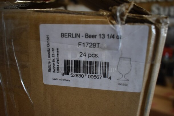 2 BRAND NEW! Items Including Box of 24 Stolzle F1729T Berlin Beer 13-1/4 oz and Ocean P02807 11.75 oz. Rocks / Double Old Fashioned Glass. 2 Times Your Bid!  - Image 3 of 6