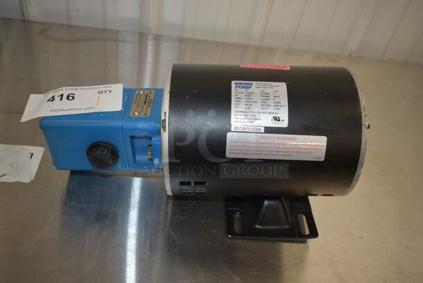 BRAND NEW SCRATCH AND DENT! Viking Pump 60143513 Pump And Motor Assy 115/230 Volts, 1 Phase.  - Image 2 of 4