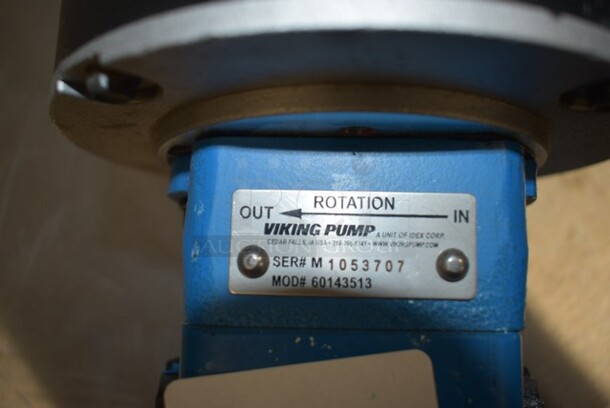 BRAND NEW SCRATCH AND DENT! Viking Pump 60143513 Pump And Motor Assy 115/230 Volts, 1 Phase.  - Image 4 of 4