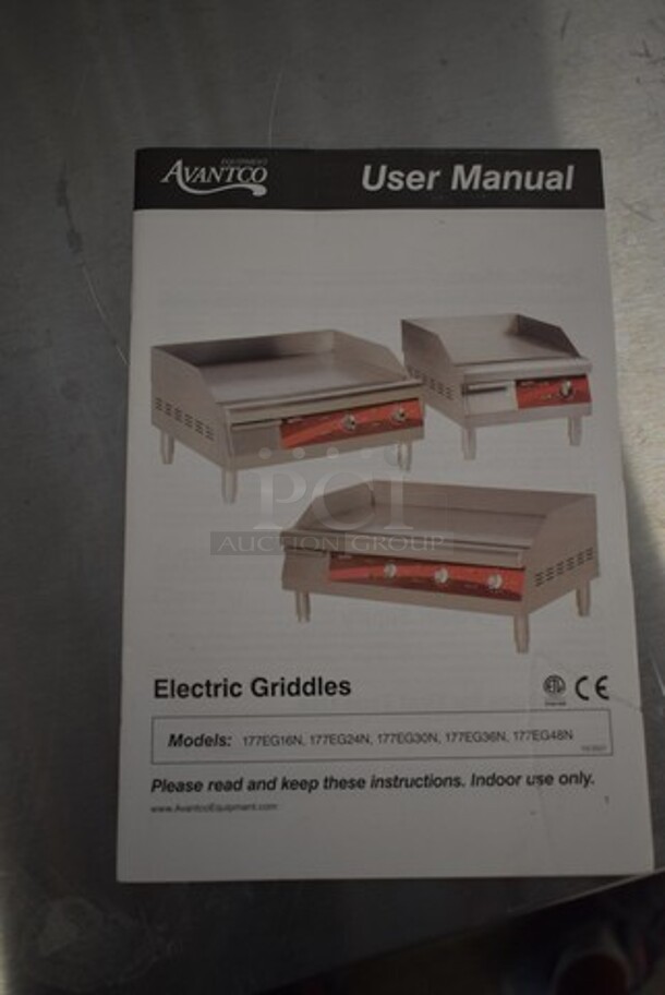 BRAND NEW SCRATCH AND DENT! Avantco 177EG16N Stainless Steel 16" Electric Countertop Griddle. 120 Volts, 1 Phase.  - Image 6 of 6