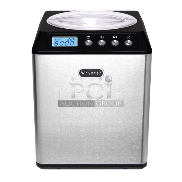 BRAND NEW SCRATCH AND DENT! Whynter ICM-201SB 2.1 Quart Countertop Automatic Ice Cream Maker. 115 Volts, 1 Phase. Tested and Working! - Image 1 of 10
