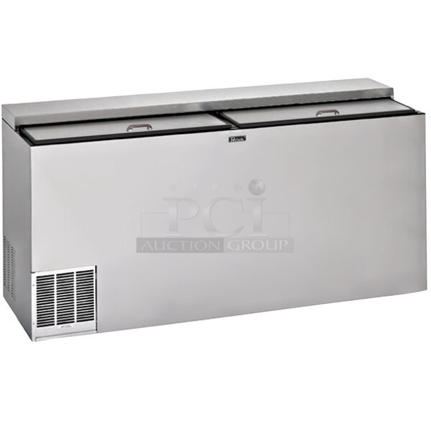 BRAND NEW SCRATCH AND DENT! 2023 Perlick BC48RT-3-SS 48" Stainless Steel Horizontal Bottle Cooler. 115 Volts, 1 Phase. Tested and Working! - Image 1 of 11