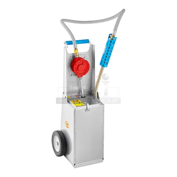 BRAND NEW SCRATCH AND DENT! Shortening Shuttle® SS-645 Simplicity Series 42 lb. Mini Mobile Waste Oil Transport Container with Pump - Image 1 of 10