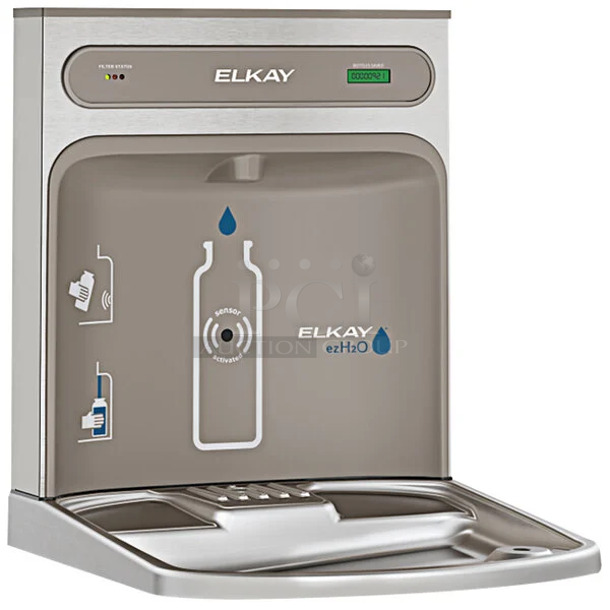 BRAND NEW SCRATCH AND DENT! Zurn Elkay LZWSRK Light Gray Filtered Bottle Filling Station Add-On Kit with Touchless Sensor Activation for Pushbar-Activated EZ Style Water Coolers - Non-Refrigerated - Image 1 of 6