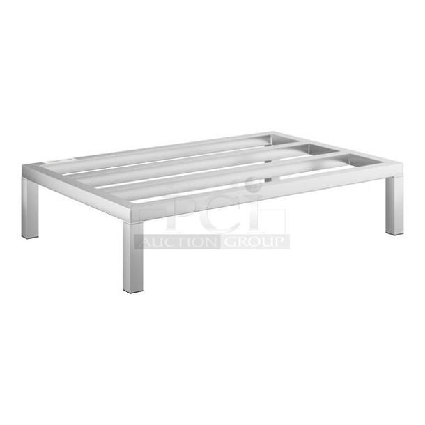 BRAND NEW SCRATCH AND DENT! Regency 600DUN24368 36" x 24" x 8" Aluminum Dunnage Rack - 1715 lb. Capacity - Image 1 of 4
