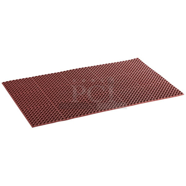 3 BRAND NEW SCRATCH AND DENT! Floor Mats Including Choice 844CBREDSTRE 3' x 5' Red Rubber Straight Edge Grease-Resistant Anti-Fatigue Floor Mat, 3/4" Thick. 3 Times Your Bid! - Image 1 of 4