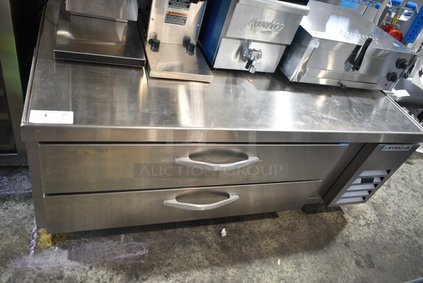 BRAND NEW SCRATCH AND DENT! Beverage Air WTFCS60HC Stainless Steel Commercial 2 Drawer Freezer Chef Base on Commercial Casters. 115 Volts, 1 Phase. Tested and Working! - Image 2 of 9