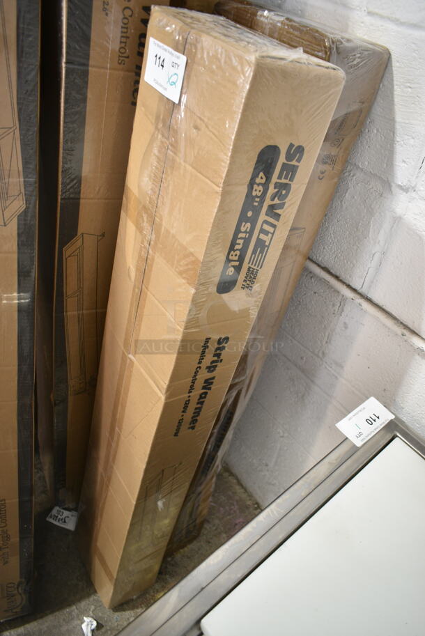 2 BRAND NEW IN BOX! ServIt 423SWI48CP Stainless Steel Commercial 48" High Wattage Strip Warmer with Infinite Controls. 120 Volts, 1 Phase. 2 Times Your Bid! - Image 2 of 4