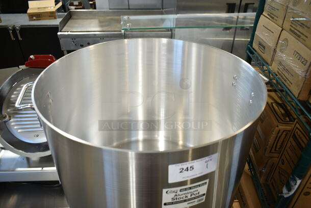 BRAND NEW SCRATCH AND DENT! Choice 471SP140QTHD 140 Qt. Heavy Weight Aluminum Stock Pot - Image 3 of 5