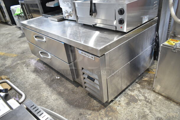 BRAND NEW SCRATCH AND DENT! Beverage Air WTFCS60HC Stainless Steel Commercial 2 Drawer Freezer Chef Base on Commercial Casters. 115 Volts, 1 Phase. Tested and Working! - Image 4 of 9