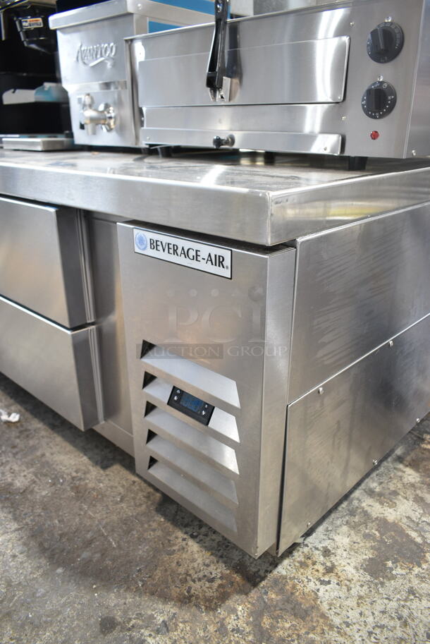 BRAND NEW SCRATCH AND DENT! Beverage Air WTFCS60HC Stainless Steel Commercial 2 Drawer Freezer Chef Base on Commercial Casters. 115 Volts, 1 Phase. Tested and Working! - Image 5 of 9
