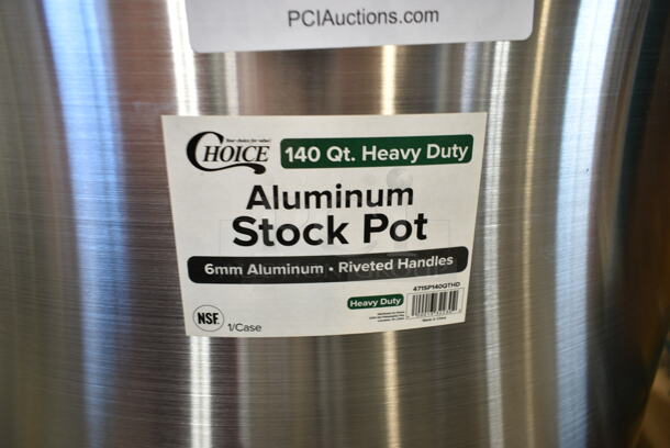 BRAND NEW SCRATCH AND DENT! Choice 471SP140QTHD 140 Qt. Heavy Weight Aluminum Stock Pot - Image 5 of 5