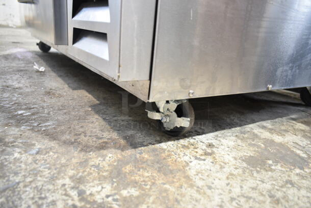 BRAND NEW SCRATCH AND DENT! Beverage Air WTFCS60HC Stainless Steel Commercial 2 Drawer Freezer Chef Base on Commercial Casters. 115 Volts, 1 Phase. Tested and Working! - Image 6 of 9