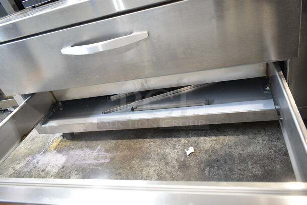 BRAND NEW SCRATCH AND DENT! Beverage Air WTFCS60HC Stainless Steel Commercial 2 Drawer Freezer Chef Base on Commercial Casters. 115 Volts, 1 Phase. Tested and Working! - Image 8 of 9