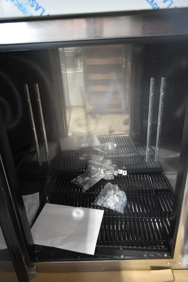 BRAND NEW SCRATCH AND DENT! 2024 Perlick 613BBS84BSTK 84" Black Solid Door Back Bar Refrigerator. 115 Volts, 1 Phase. Tested and Working! - Image 4 of 9