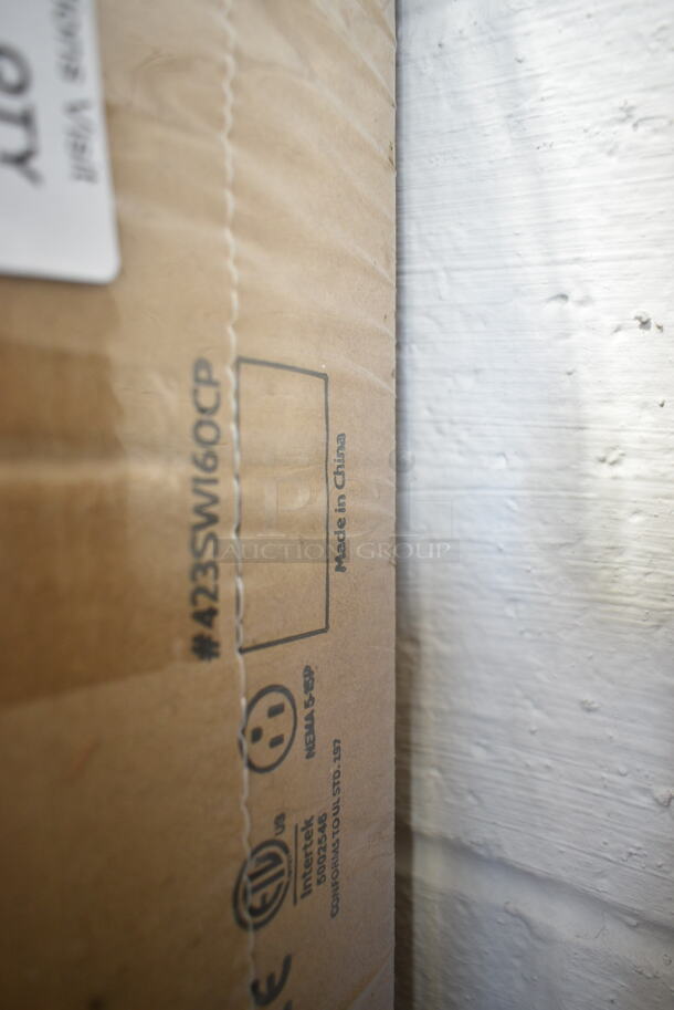 BRAND NEW IN BOX! ServIt 423SWI60CP Stainless Steel Commercial 60" High Wattage Strip Warmer with Adjustable Infinite Controls and Cord. 120 Volts, 1 Phase.  - Image 3 of 3
