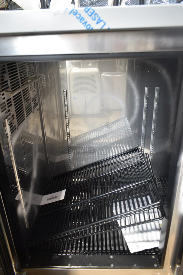 BRAND NEW SCRATCH AND DENT! 2024 Perlick 613BBS84BSTK 84" Black Solid Door Back Bar Refrigerator. 115 Volts, 1 Phase. Tested and Working! - Image 5 of 9
