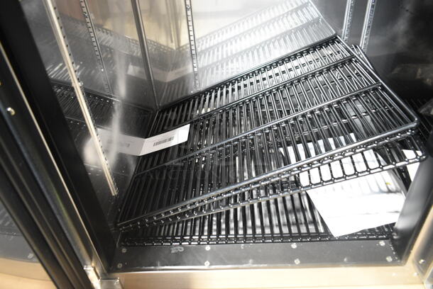 BRAND NEW SCRATCH AND DENT! 2024 Perlick 613BBS84BSTK 84" Black Solid Door Back Bar Refrigerator. 115 Volts, 1 Phase. Tested and Working! - Image 6 of 9
