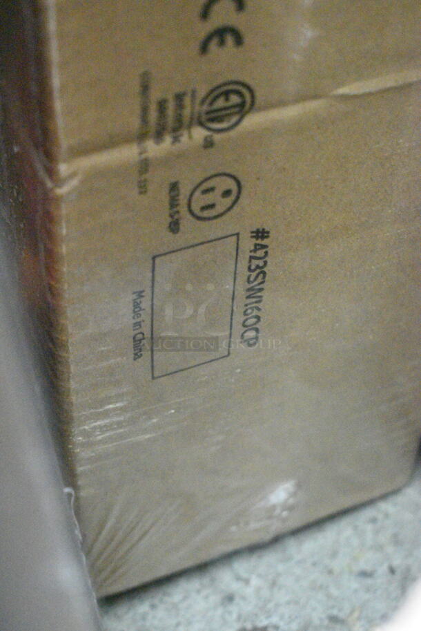 BRAND NEW IN BOX! ServIt 423SWI60CP Stainless Steel Commercial 60" High Wattage Strip Warmer with Adjustable Infinite Controls and Cord. 120 Volts, 1 Phase.  - Image 3 of 3