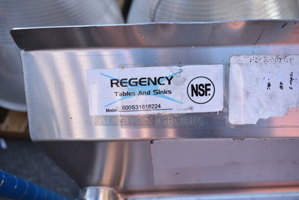 BRAND NEW SCRATCH AND DENT! Regency 600S31818224 Stainless Steel 3 Bay Sink w/ Dual Drain Boards. No Legs. - Image 9 of 9