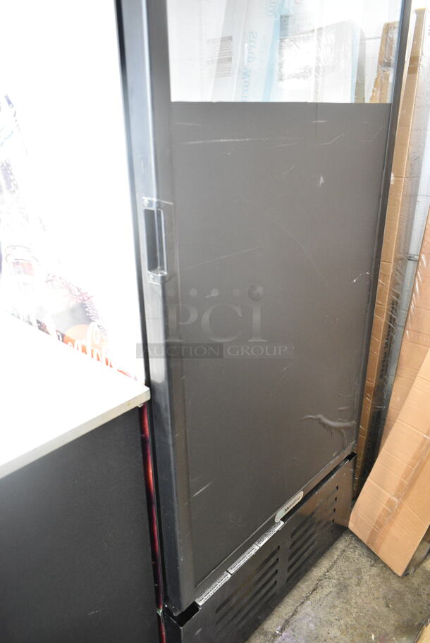 Metalfrio NG26CHC Metal Commercial Single Door Reach In Cooler Merchandiser w/ Poly Coated Racks. 115 Volts, 1 Phase. Tested and Working! - Image 4 of 8