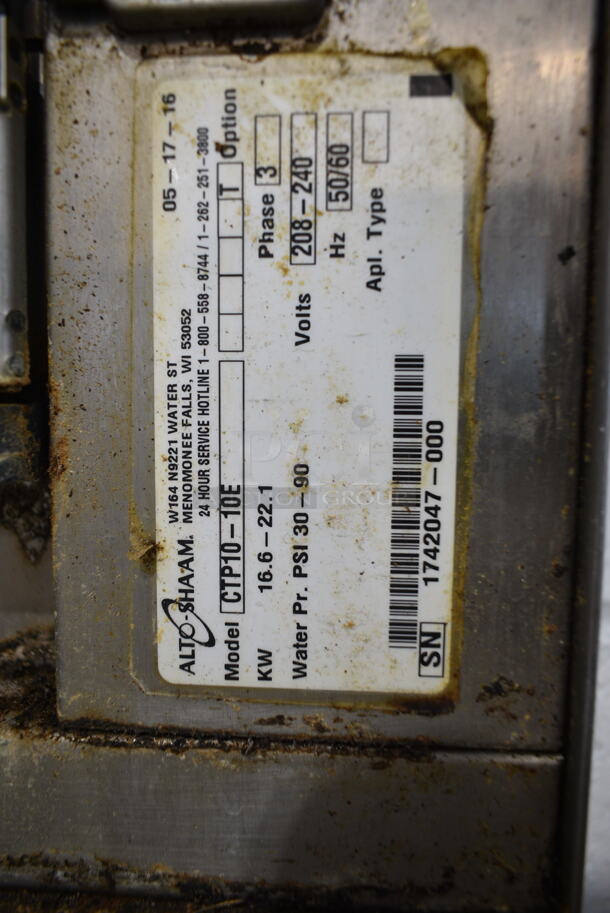 2 2016/2017 Alto Shaam CTP7-20E/CTP10-10E Stainless Steel Commercial Electric Powered Combi Convection Oven w/ Stand. 208-240 Volts, 3 Phase. 2 Times Your Bid - Image 4 of 9