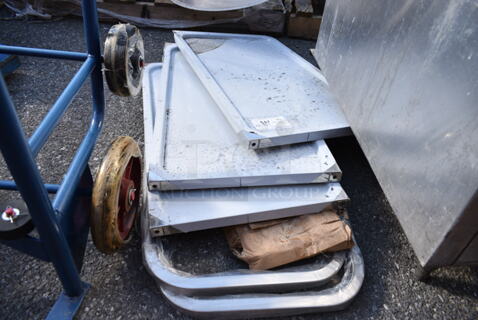 ALL ONE MONEY! Lot of BRAND NEW SCRATCH AND DENT! Items Including 3 Stainless Steel Panels and Casters