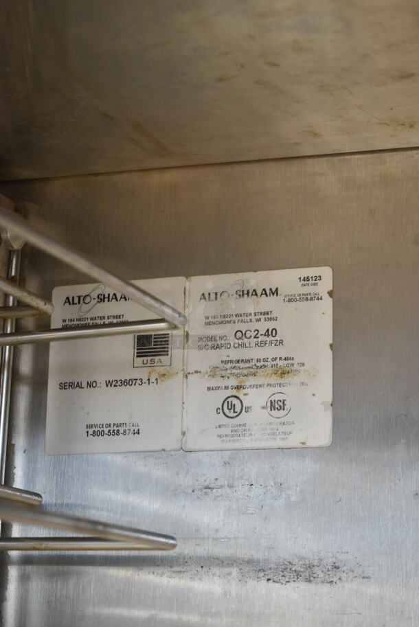 Alto Shaam QC2-40 Stainless Steel Commercial Blast Chiller w/ 3 Probes. 115/230 Volts, 1 Phase. - Image 7 of 7