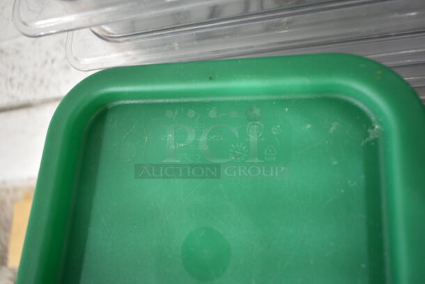 ALL ONE MONEY! Tier Lot of Various Items Including Poly Bins, Green Lids and Napkin Dispensers - Image 9 of 11