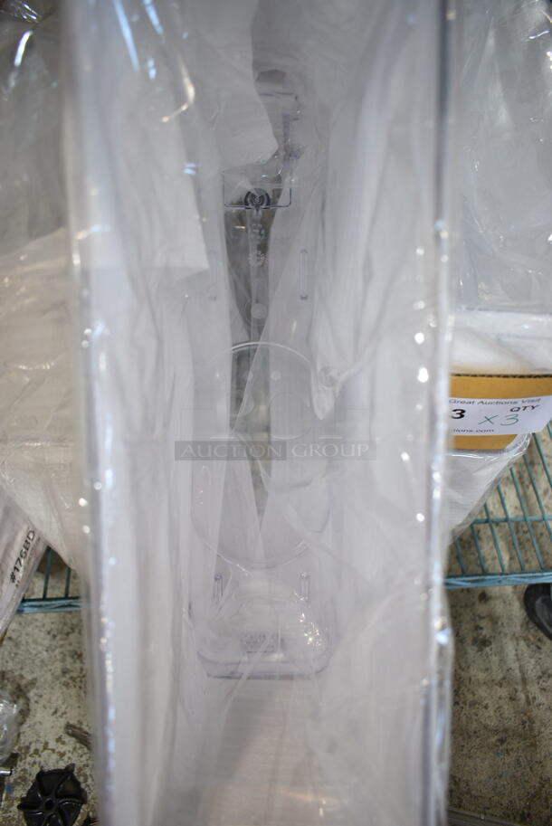 3 Sets of 2 BRAND NEW! Clear Poly Hoppers for Refrigerated Beverage Machine. 3 Times Your Bid!  - Image 9 of 9