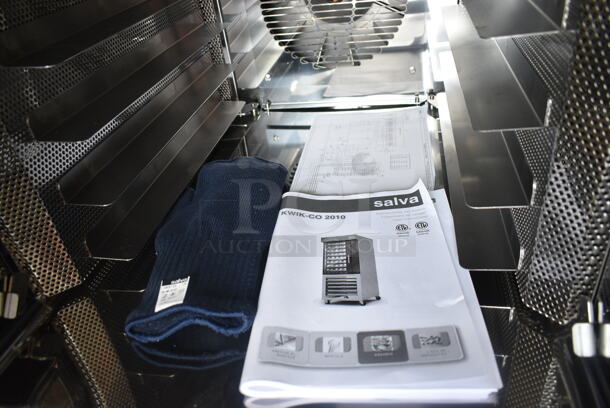 BRAND NEW! 2022 Salva 2010 KX-5+H Stainless Steel Commercial Countertop Electric Powered Convection Oven on Pan Rack. 208-240 Volts, 3 Phase. - Image 9 of 10